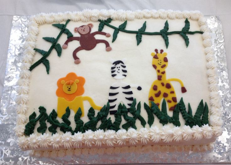 Safari Baby Shower Sheet Cakes