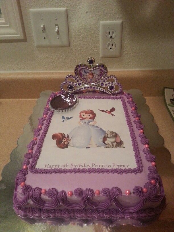 Sofia the First Birthday Cake Ideas