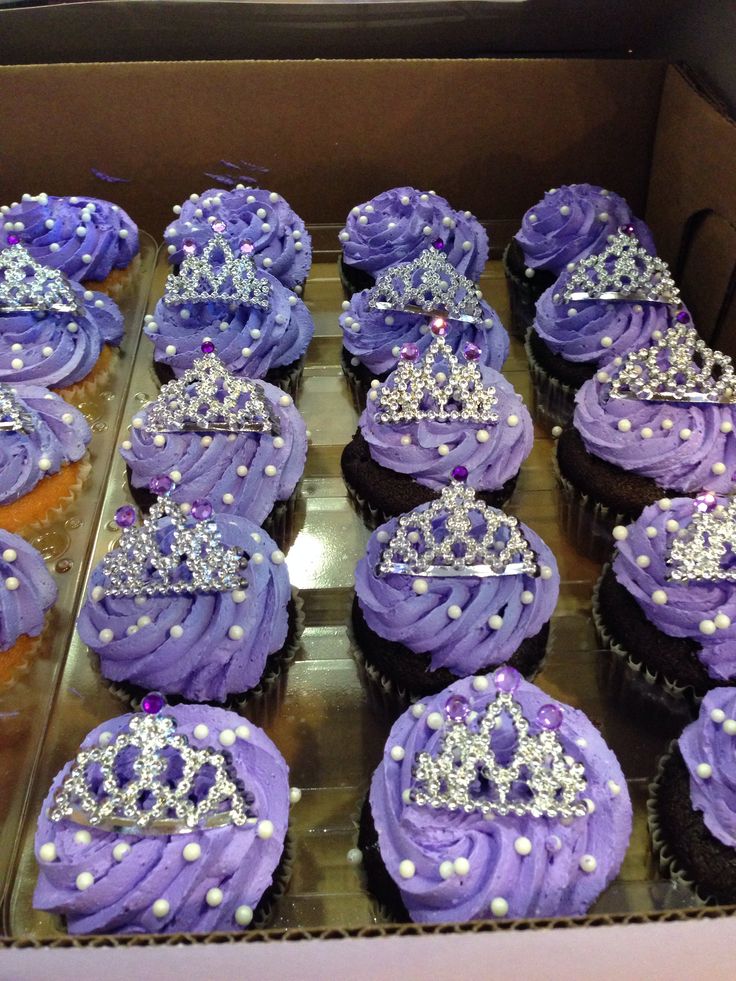 Sofia the First Birthday Cupcakes