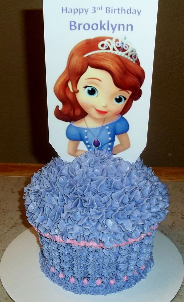 Sofia the First Cupcake Birthday Cake Ideas