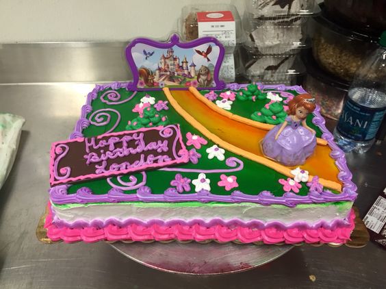 Sofia the First Sheet Cake