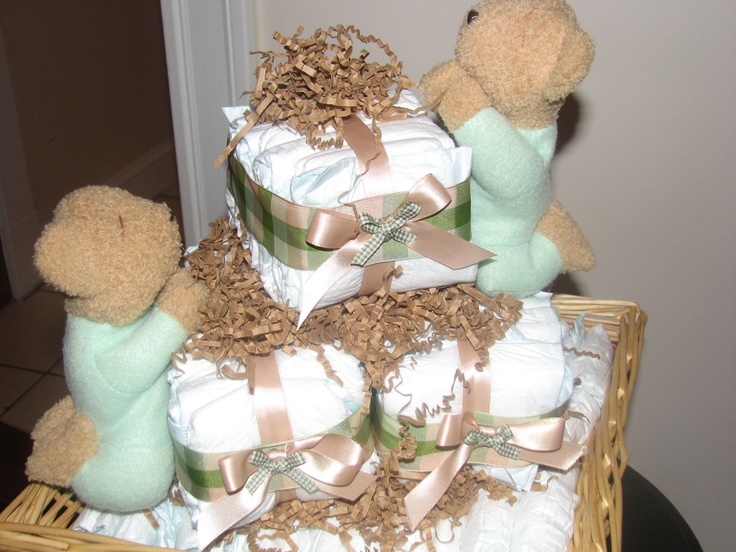 Square Diaper Cake