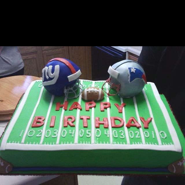 Super Bowl Birthday Cake