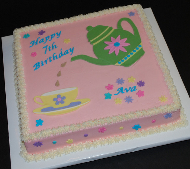 Tea Party Birthday Cake