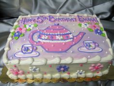 Tea Party Sheet Cake