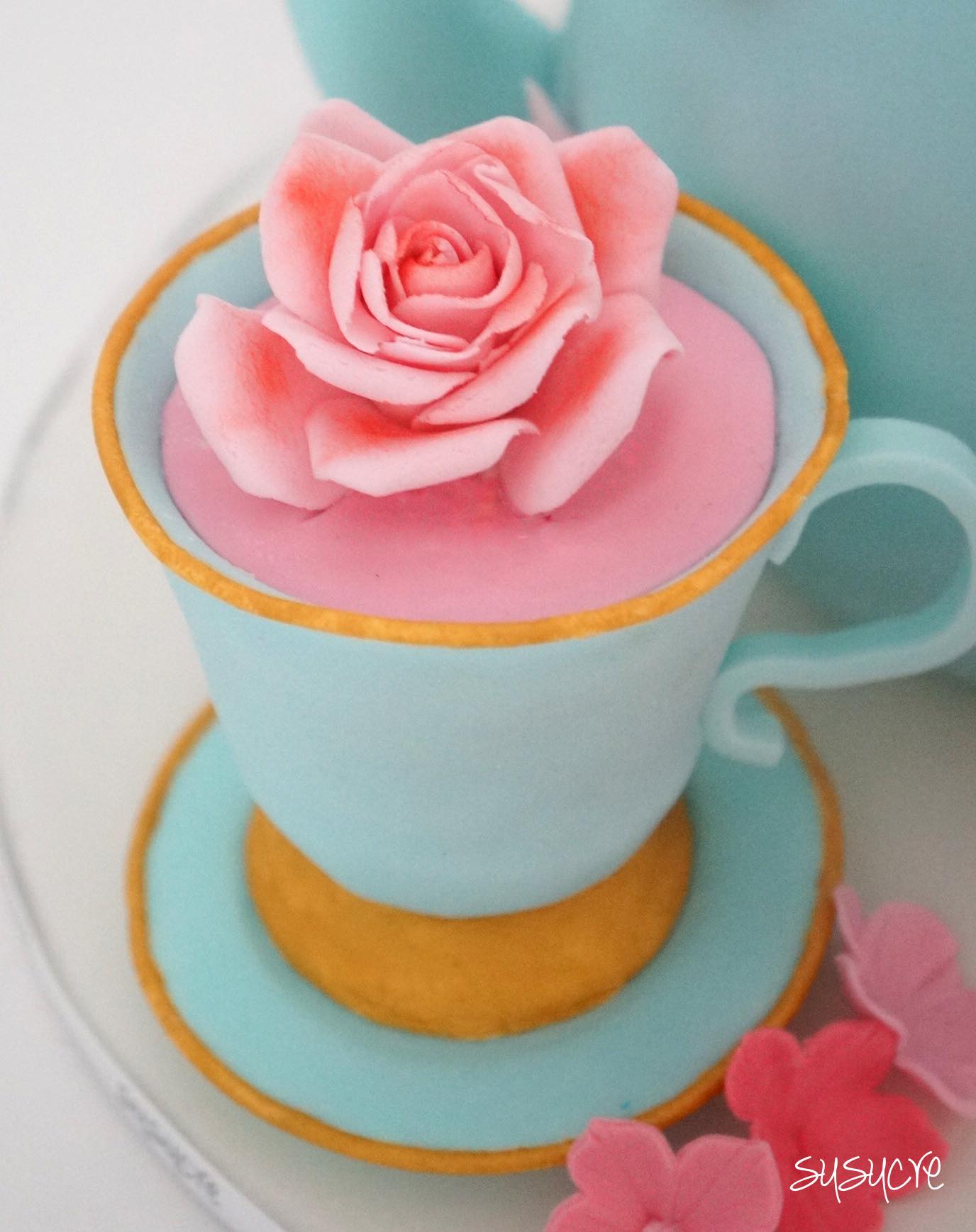 Teapot Shaped Birthday Cake