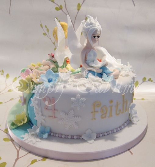 Tinkerbell and Periwinkle Cake