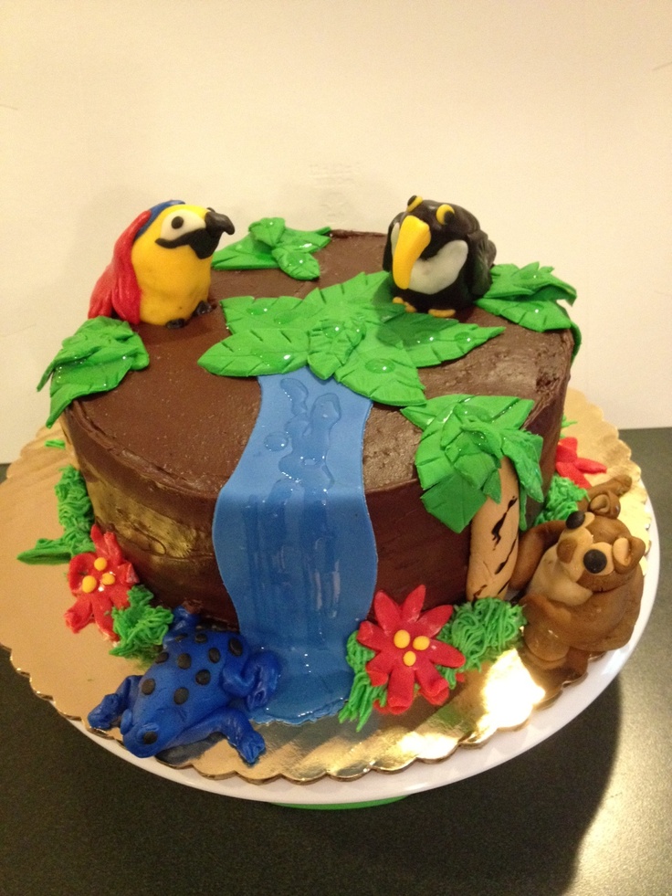 Tropical Rainforest Birthday Cakes