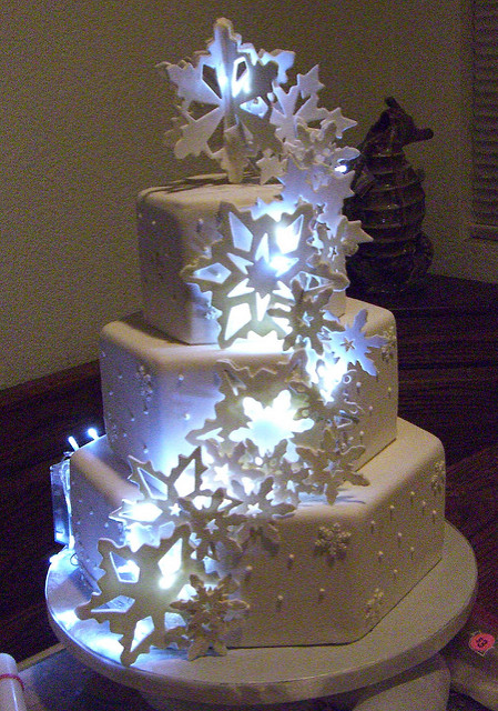 Wedding Cake with LED Lights