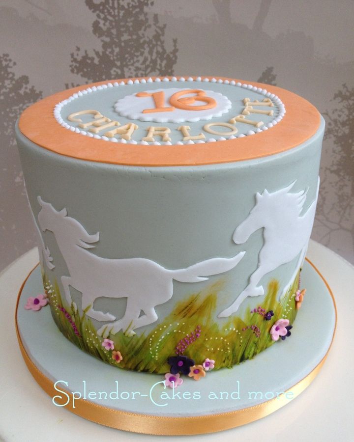 Wild Horses Birthday Cake