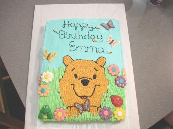 Winnie the Pooh Sheet Birthday Cake