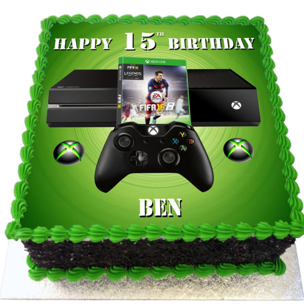 Xbox Theme Birthday Cake