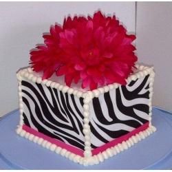 Zebra Sugar Sheets Cake