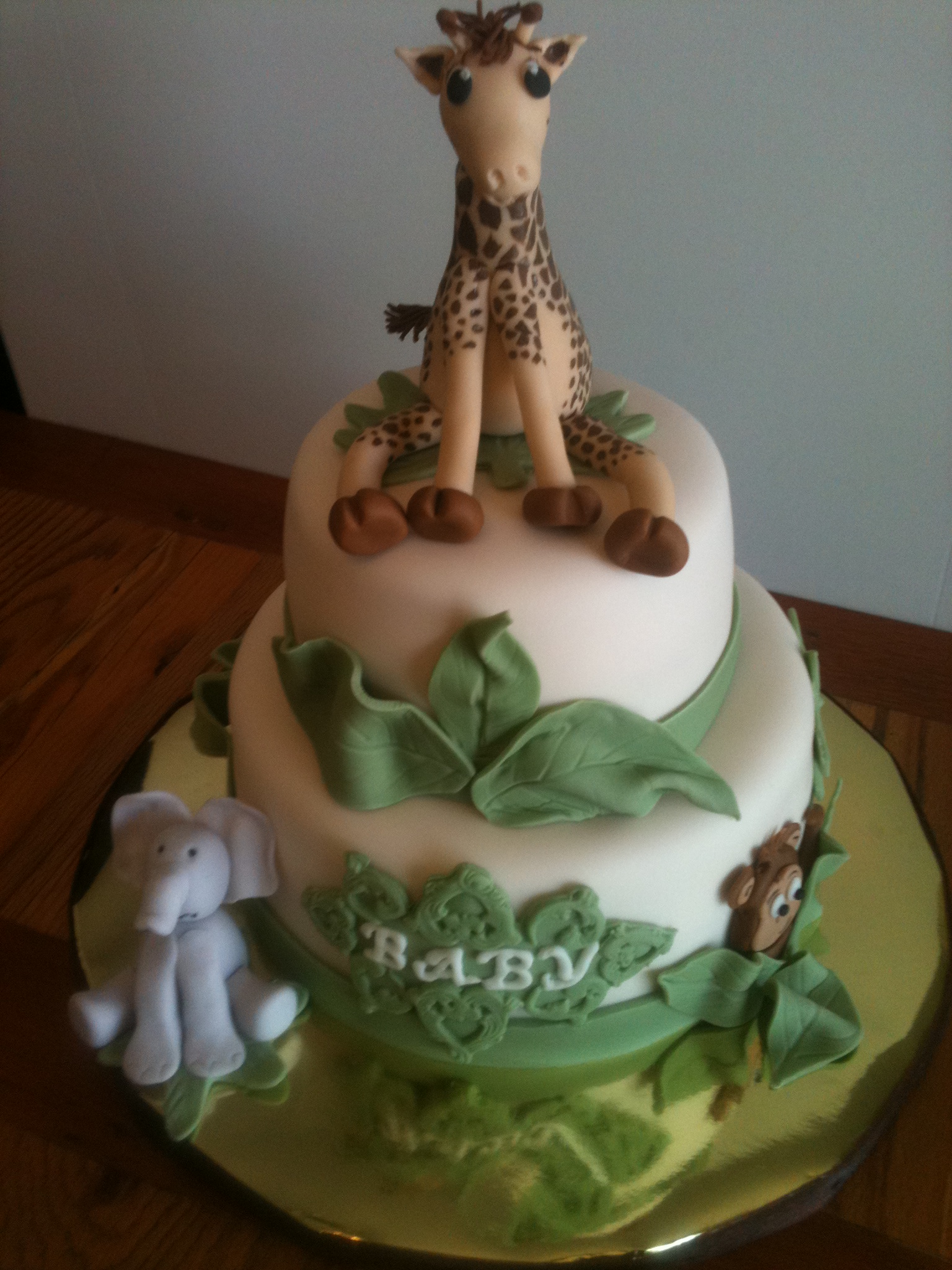 10 Photos of Baby Shower Cakes With Zoo Theme