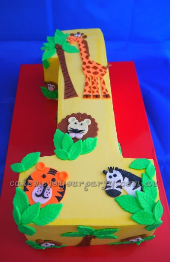 1st Birthday Cake Ideas for Boys Animals