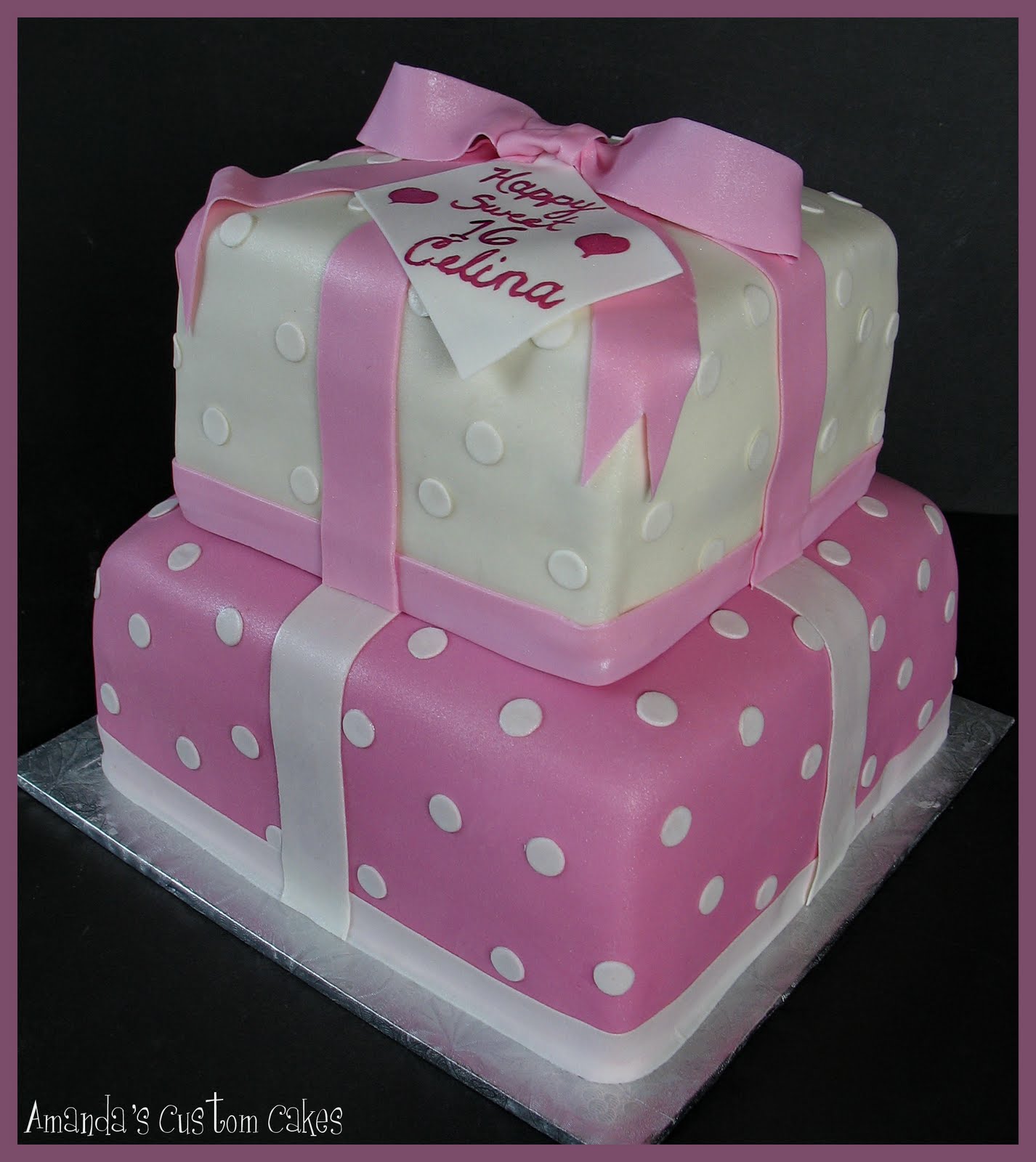 2 Tier Sweet 16 Cakes