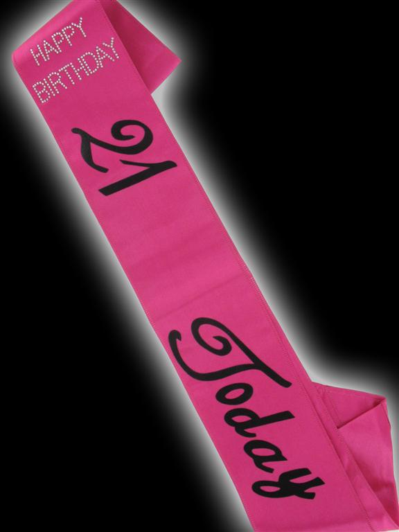 21st Birthday Sash