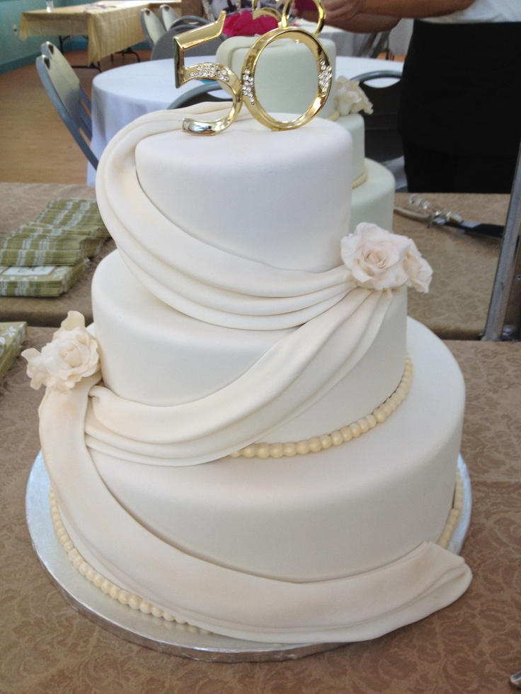 50th Wedding Anniversary Cake