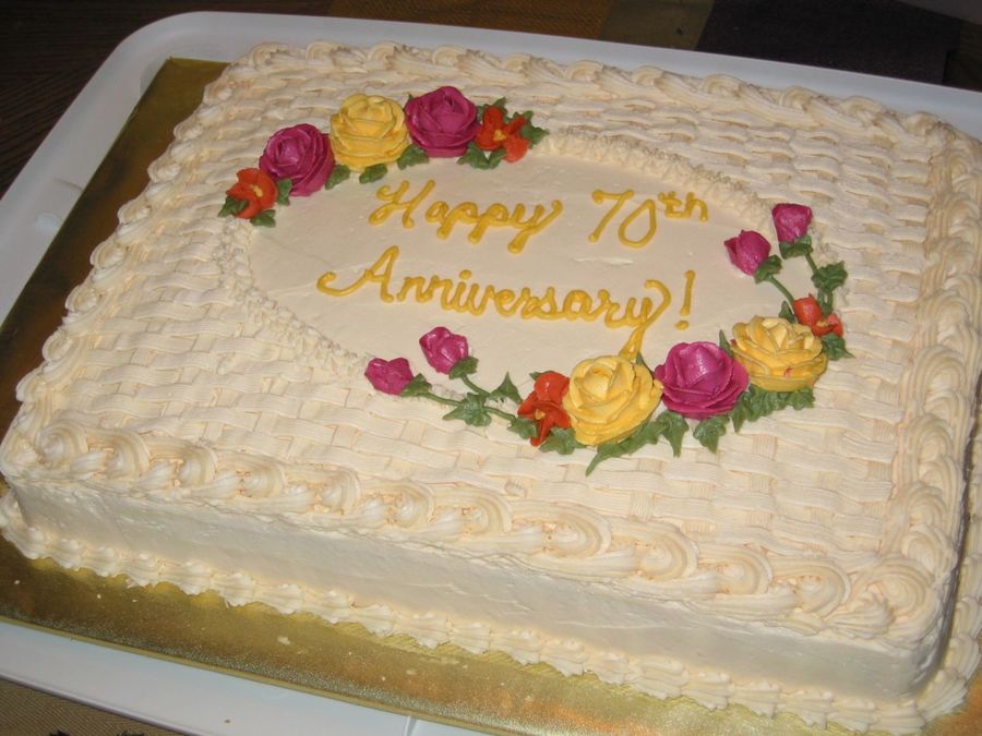 Anniversary Sheet Cake Ideas