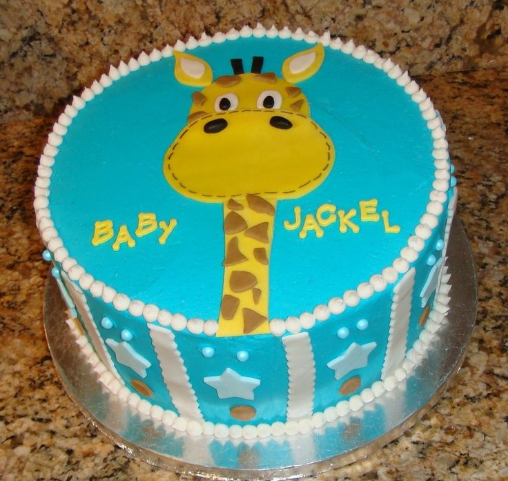 Baby Boy Shower Cakes with Buttercream Icing