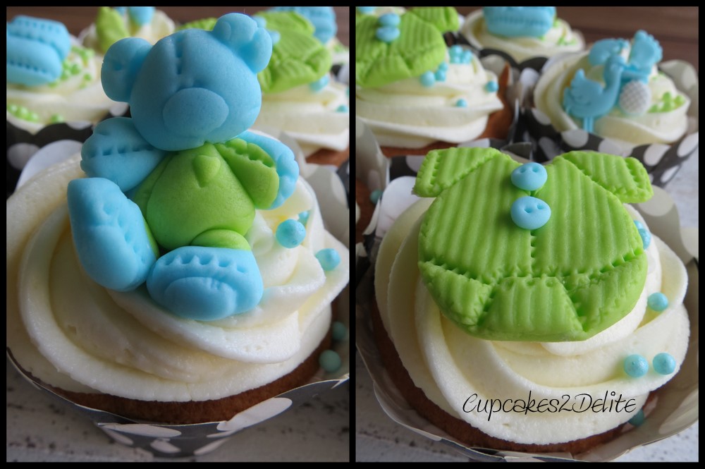 Baby Boy Shower Cupcakes