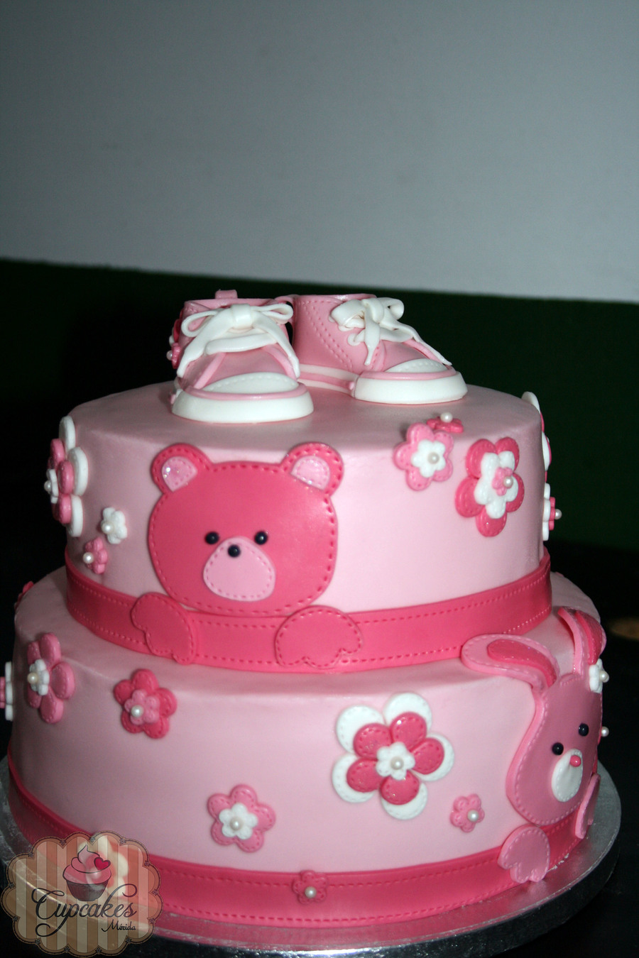 Baby Girl Christening Cake