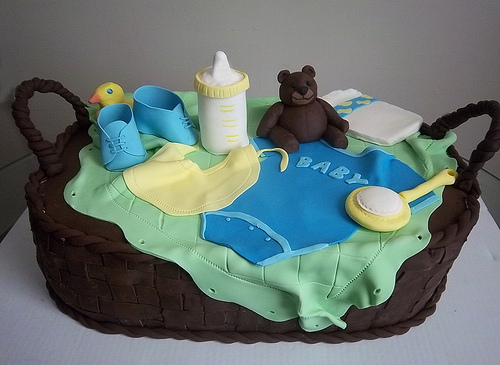 Baby Shower Cake Basket