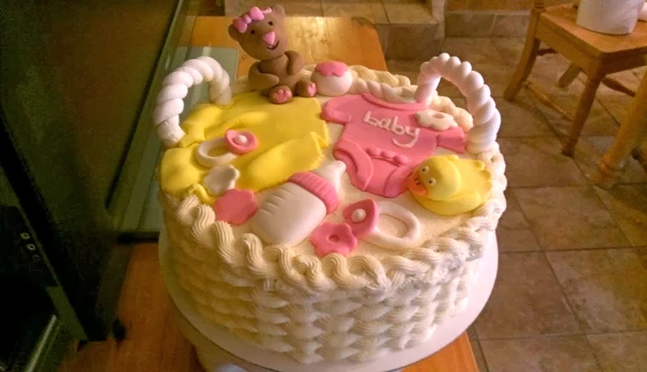 Baby Shower Cake Basket