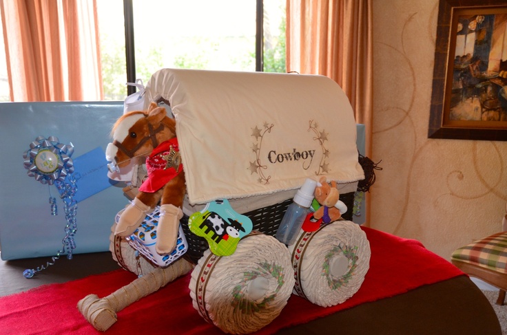 Baby Shower Diaper Cake Wagon