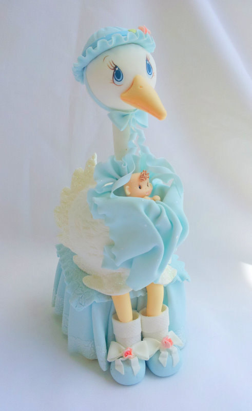 Baby Shower Stork Cake Topper