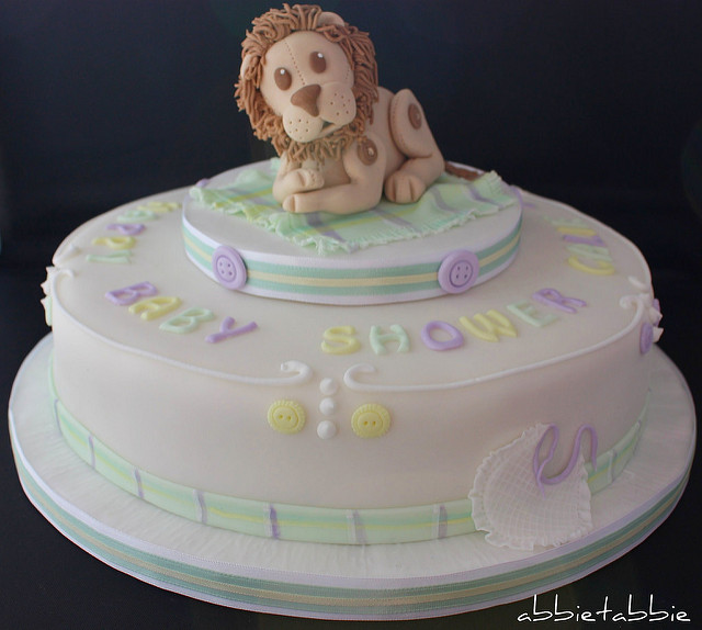 Beautiful Baby Shower Cake