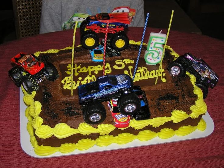 10 Photos of Big Monster Truck Cakes