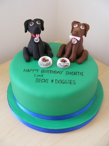 Black Lab Birthday Cake