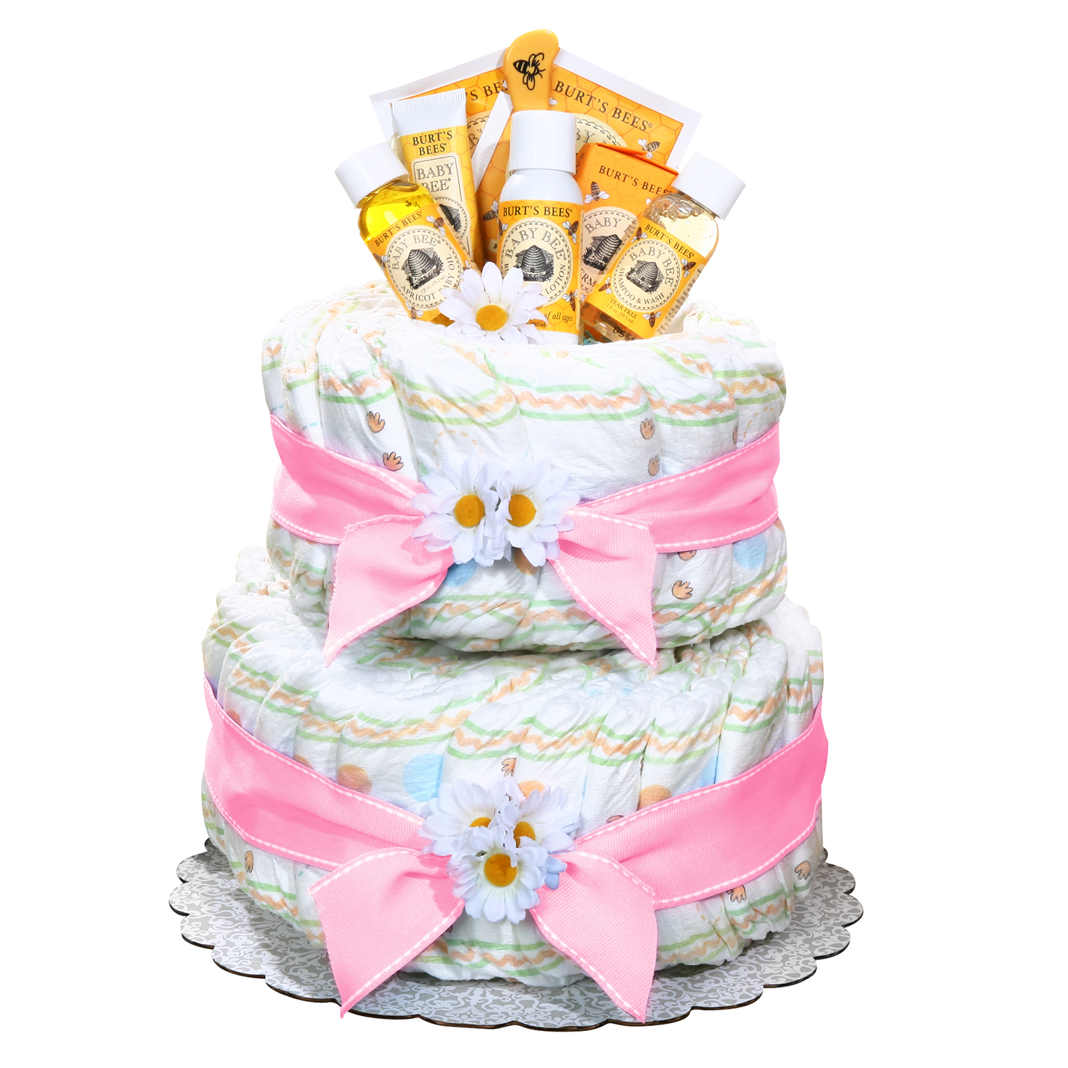 Burt's Bees Diaper Cake Girl