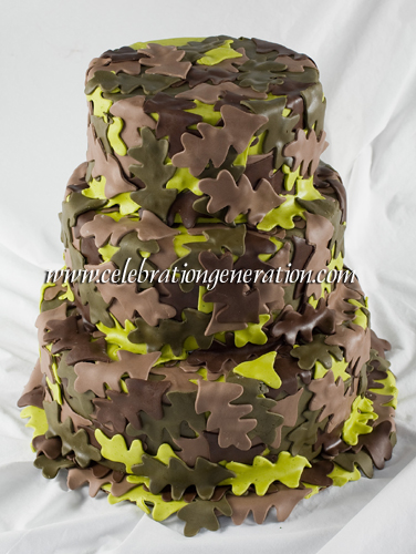 Camo Wedding Cake