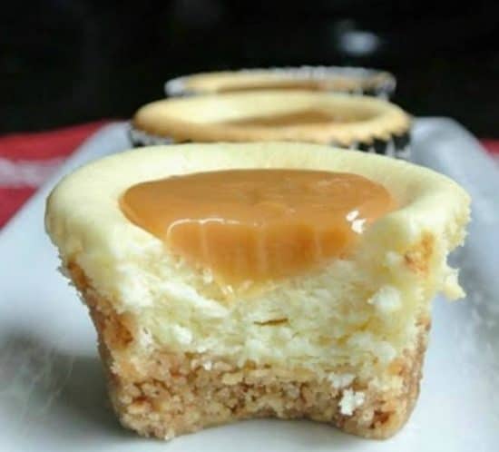 Caramel Cheesecake Bites