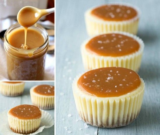 Caramel Cheesecake Cupcakes