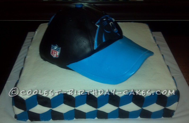 Carolina Panthers Football Birthday Cake