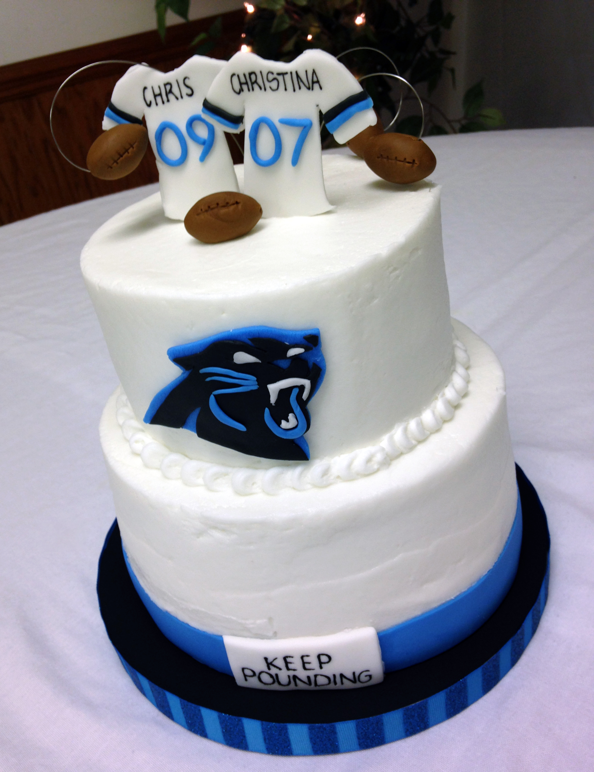 Carolina Panthers Grooms Cake