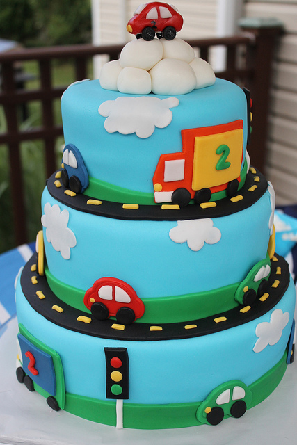 Cars and Trucks Cake