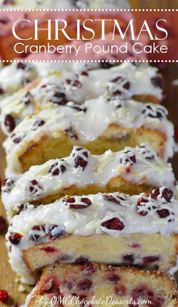 Christmas Cranberry Pound Cake