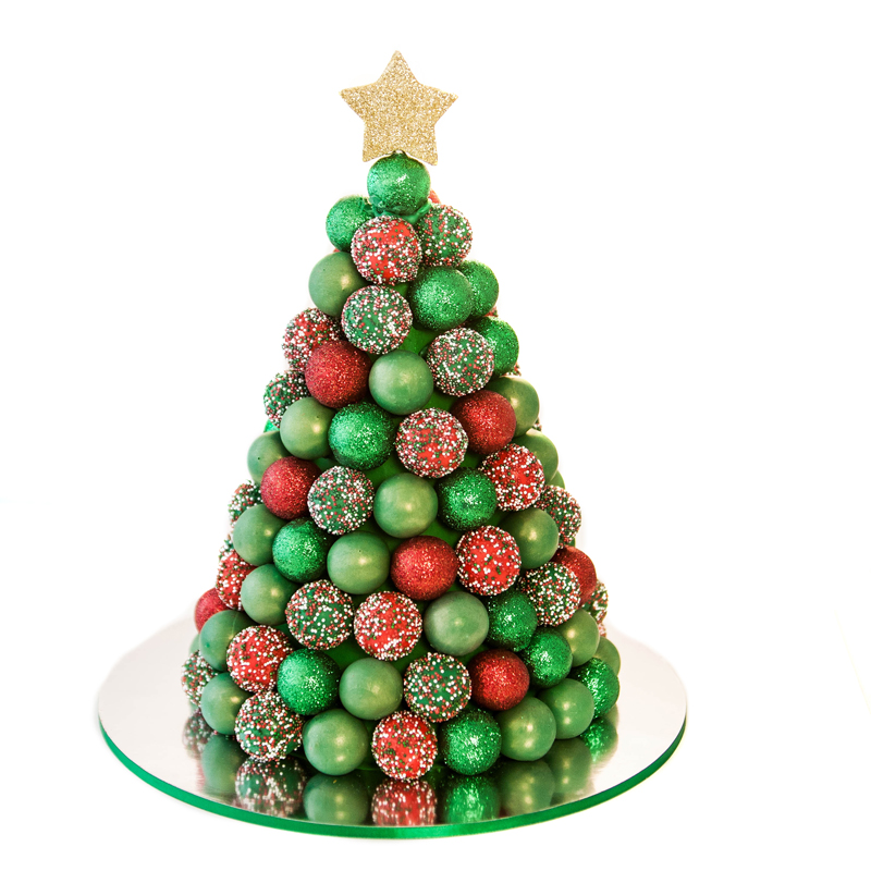 Christmas Tree Cake Pops