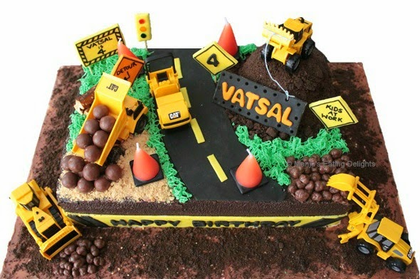 Construction Sheet Cake