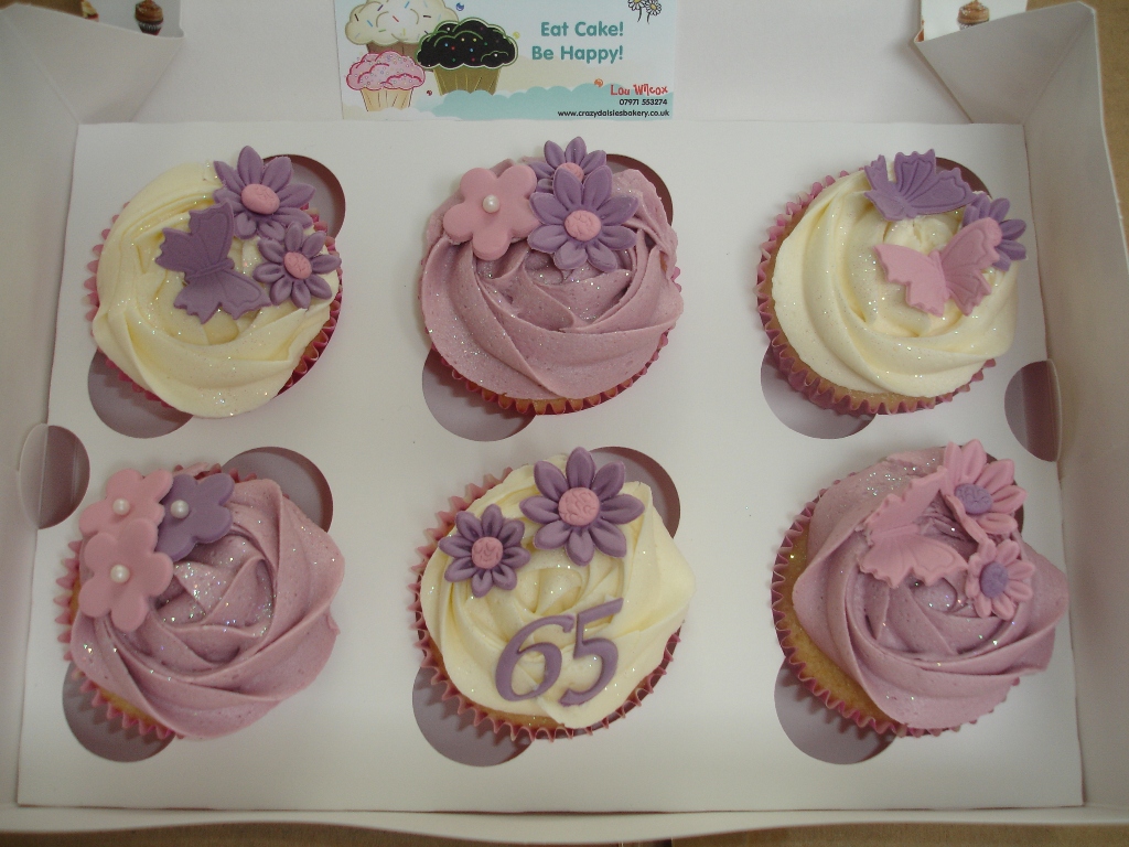 Cupcake Ideas for 65th Birthday Cake