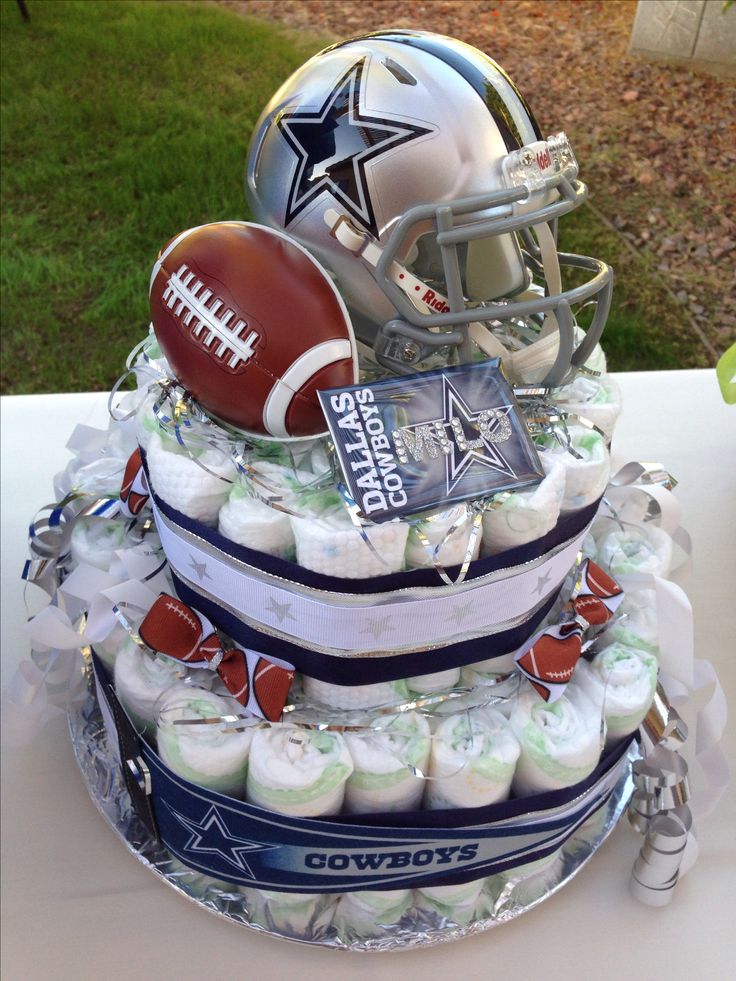 Dallas Cowboys Diaper Cake