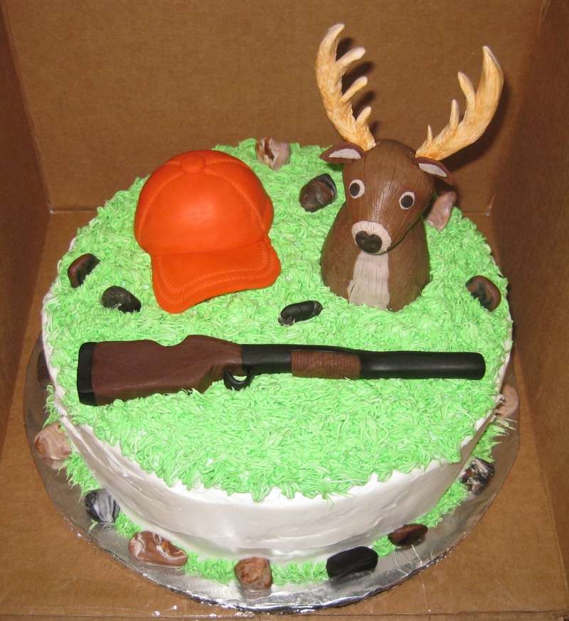 Deer Hunting Birthday Cake