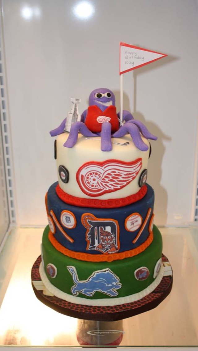 Detroit Red Wings Birthday Cake