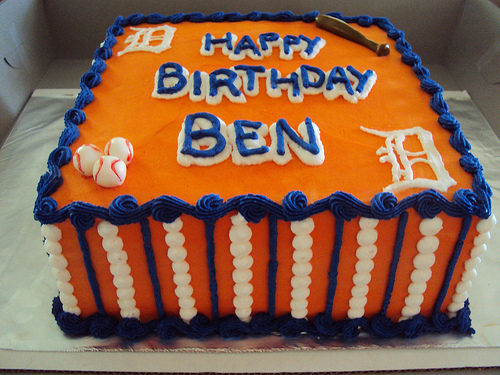 Detroit Tigers Birthday Cake