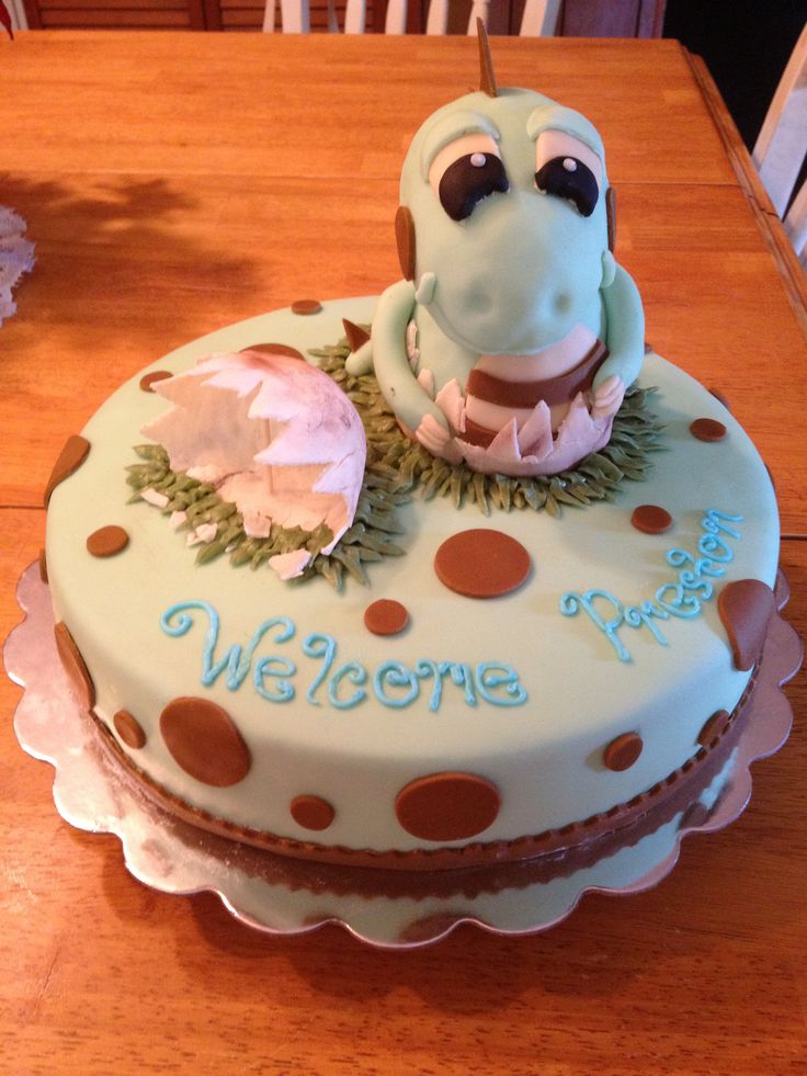 Dinosaur Baby Shower Cake