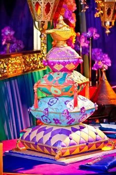 Disney Aladdin Theme Wedding Cakes